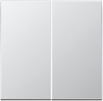 Лицевая панель Jung LS990 metal для 2-кл. выключателя алюминий картинка